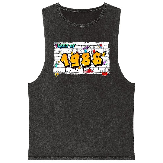 Best of 1986 Graffiti – 39 Years of Urban Attitude Mineral Wash Tank Tops