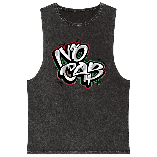 No Cap Graffiti Mineral Wash Tank Tops – Bold Slang Street Art