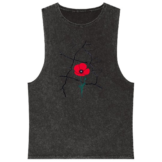 Resilient Poppy Mineral Wash Tank Tops
