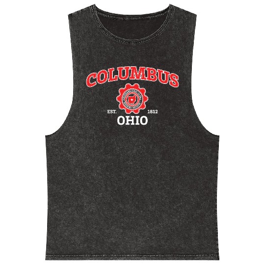Columbus Ohio Pride - Hometown Ohio Mineral Wash Tank Tops