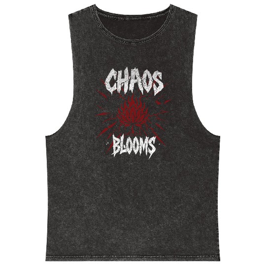 Lotus Flame Spiritual Rock Mineral Wash Tank Tops