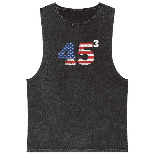Trump 2028 45³ President Trump '28 45 Cubed45³ swe Mineral Wash Tank Tops