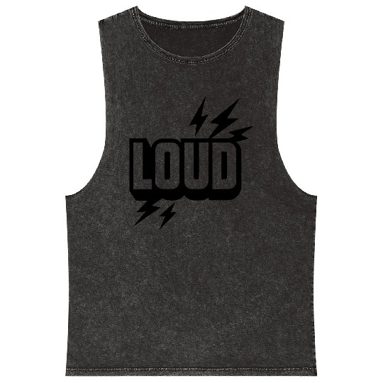 Loud attitude, vibe, hip hop Mineral Wash Tank Tops