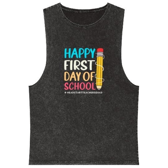 School Head Start Crew Teacher Mineral Wash Tank Tops