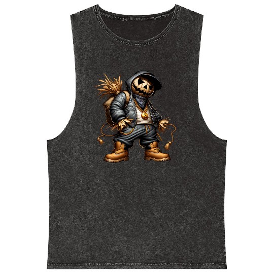 Scare Swag – Hooded Harvest Hustler Mineral Wash Tank Tops