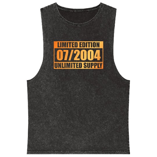21st birthday Limited Edition - ꝏ Supply 07/2004 Mineral Wash Tank Tops