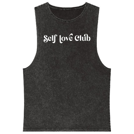 Embrace Self Love Club Vibes Daily Mineral Wash Tank Tops