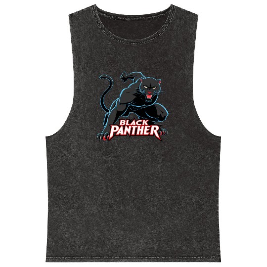 Black Panther. Mineral Wash Tank Tops