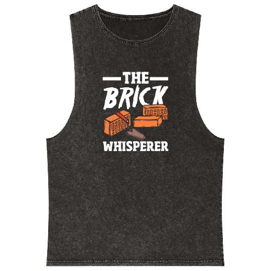 Bricklayer The Brick Whisperer Mineral Wash Tank Tops