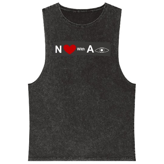 AI Love Mineral Wash Tank Tops