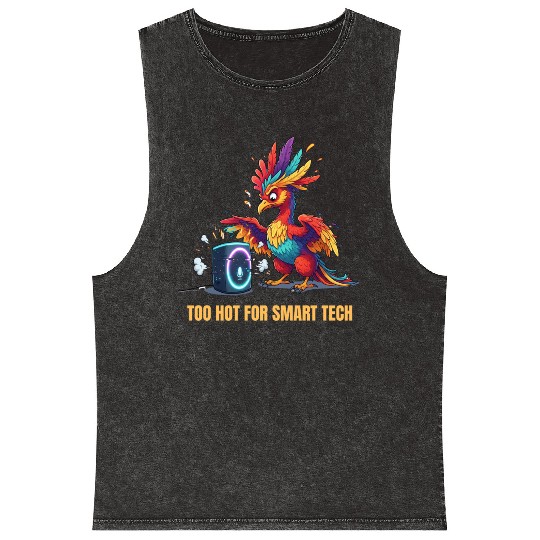 Burnt Out Commands Mineral Wash Tank Tops