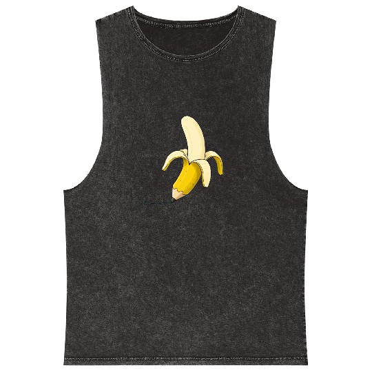 Banana pencil Mineral Wash Tank Tops