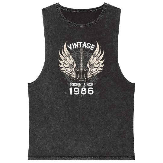 Vintage Rockin' Since 1986, 39 Years of Legendary Mineral Wash Tank Tops