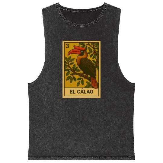 EL CÁLAO - THE KALAW - LA LOTERÍA Mineral Wash Tank Tops