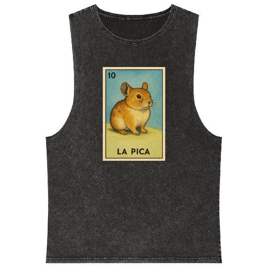 LA PICA - THE ROCK RABBIT - LA LOTERÍA Mineral Wash Tank Tops