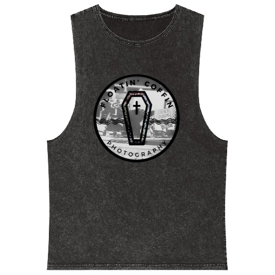 BlacknWhite Coffin Homeless Street Famiy Give Back Mineral Wash Tank Tops