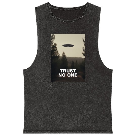Trust No One/The X-Files poster, S01E24 1994 Mineral Wash Tank Tops