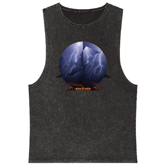 Royal Lightning Mineral Wash Tank Tops