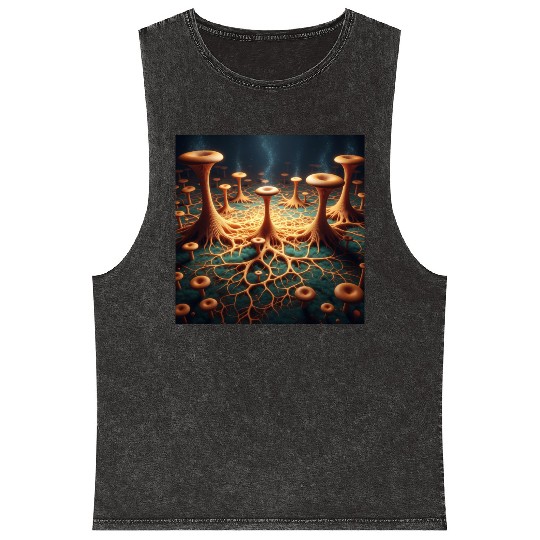 Fungi Forest Dream Mineral Wash Tank Tops