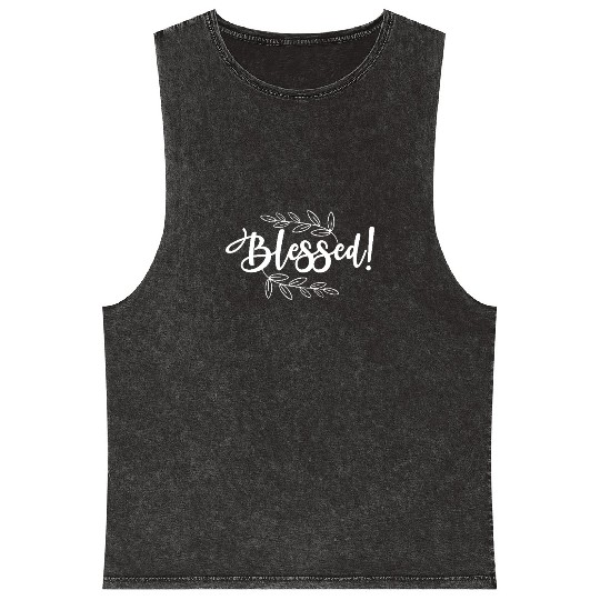 Saved with Amazing Grace Mineral Wash Tank Tops | Christian Mineral Wash Tank Tops