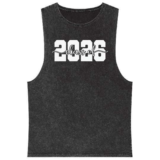 Class of 2026 Summer Vacation Mineral Wash Tank Tops