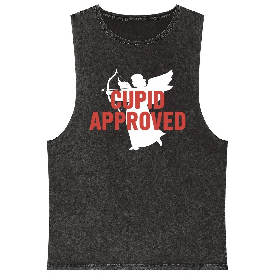 Cupid Approved Silhouette Mineral Wash Tank Tops