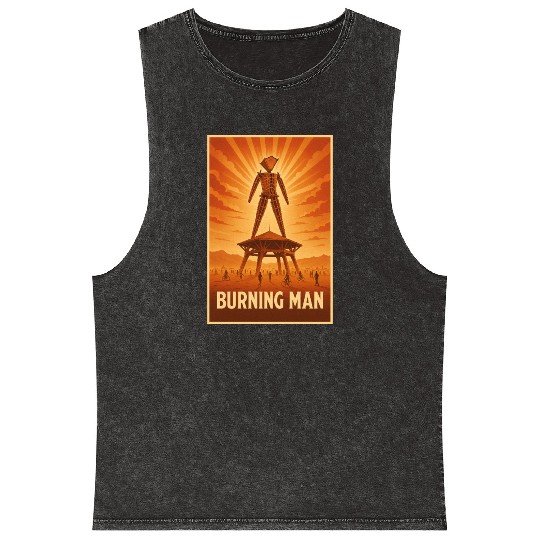 Burning Man Mineral Wash Tank Tops