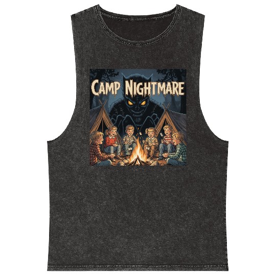 Horror Steven Rhodes, Camp Nightmare Mineral Wash Tank Tops