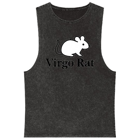 Virgo Rat Mineral Wash Tank Tops