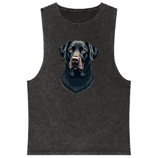 “Labrador Retriever” – Bold & Beautiful Dogs Mineral Wash Tank Tops