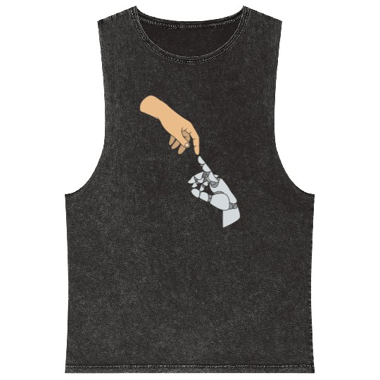 AI Artificial Intelligence Robot Hand Mineral Wash Tank Tops