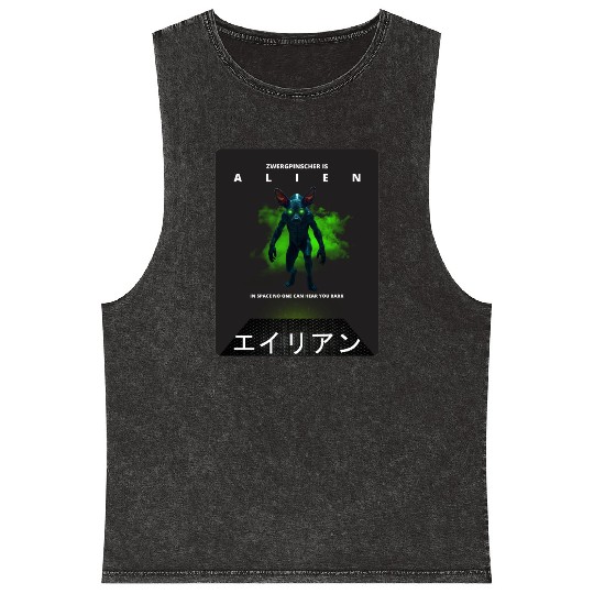 Alien Mineral Wash Tank Tops