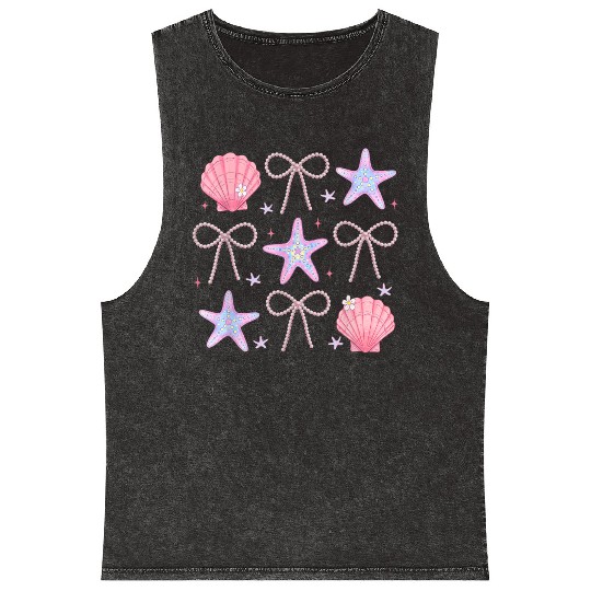 Under the Sea Sparkle Mineral Wash Tank Tops