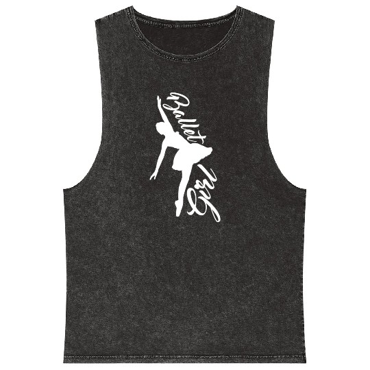 Ballet Girl Mineral Wash Tank Tops