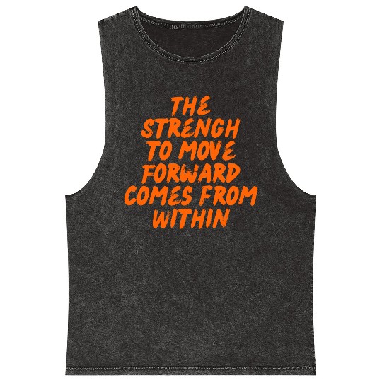 Self Growth Inner Strength Positive Mindset Mineral Wash Tank Tops