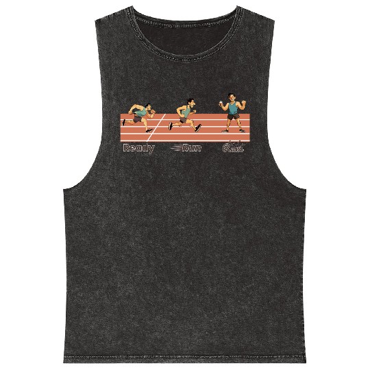 Runners Race Day, Daily Training, Ready Run Rum Mineral Wash Tank Tops