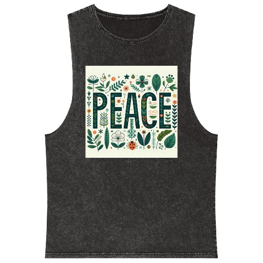Peaceful Botanical  Mineral Wash Tank Tops