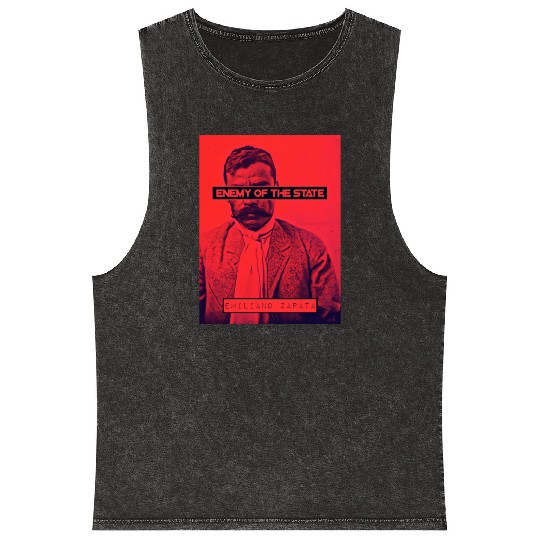 Emiliano Zapata (EOTS) (R) Mineral Wash Tank Tops