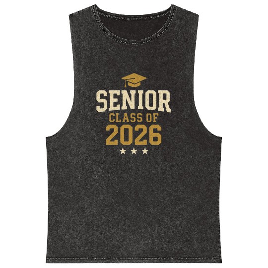 Senior Class of 2026 - Graduation Mineral Wash Tank Tops