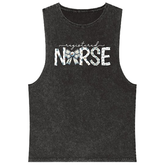 registered nurse Mineral Wash Tank Tops/Mineral Wash Tank Tops