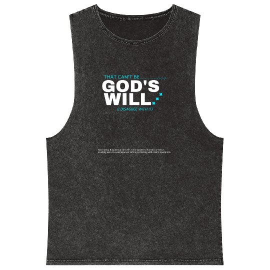 Y2K Sarcastic Religious Meme Quote Mineral Wash Tank Tops