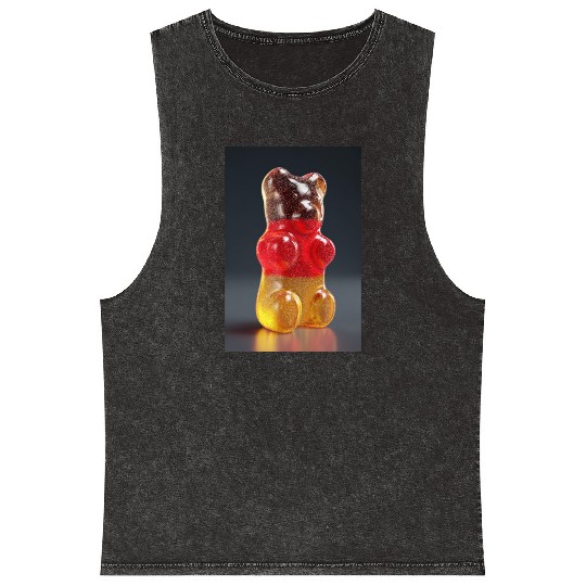 Transparent German Gummy Bear Mineral Wash Tank Tops