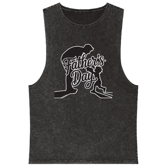Happy Father’s Day – Stylish Typography Design Mineral Wash Tank Tops