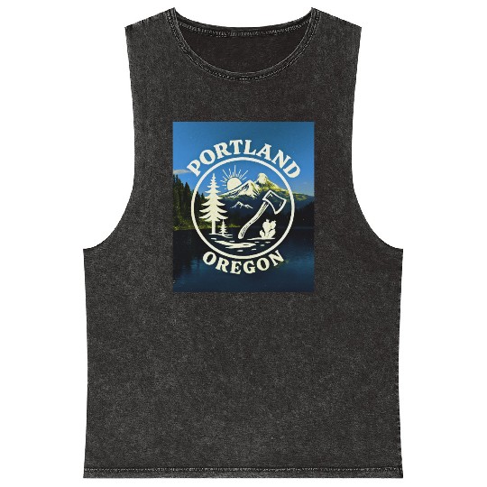 Portland, Oregon (B) Mineral Wash Tank Tops