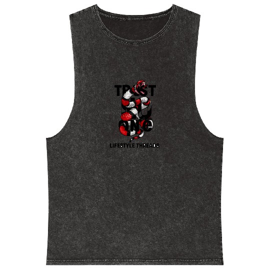 Trust No One Snake Graphic Mineral Wash Tank Tops – Lifestyle Thr