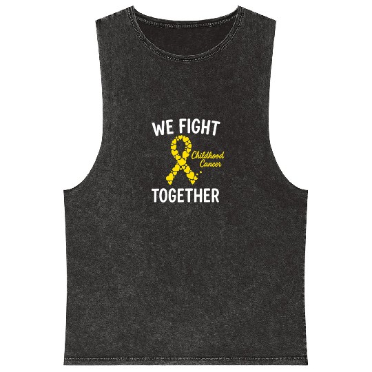 Childhood Cancer Awareness Mineral Wash Tank Tops