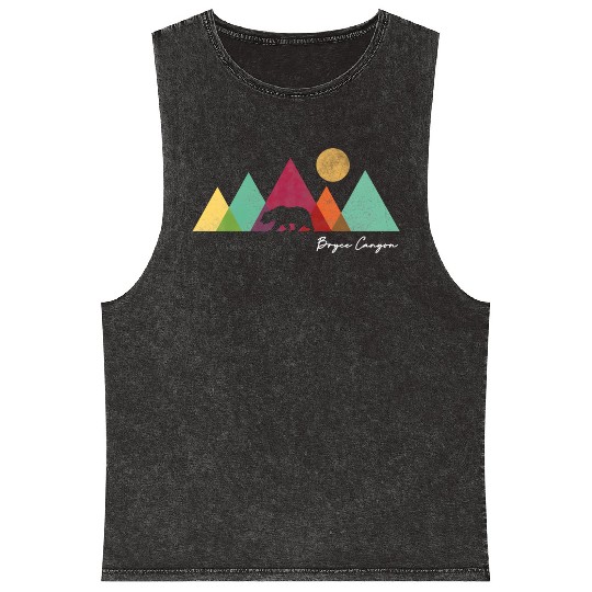 Bryce Canyon National Park Colorful Bear Mountains Mineral Wash Tank Tops