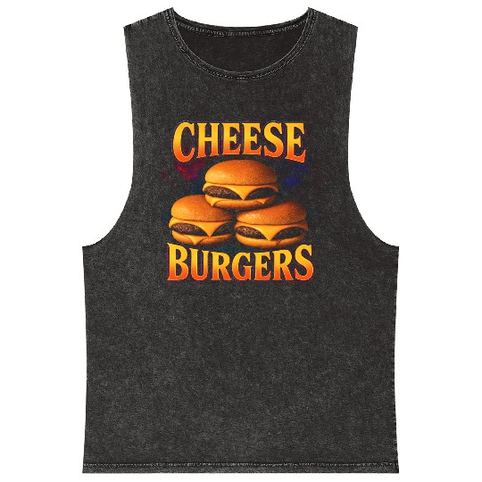 Bologna Sandwich Favorite Food Weird 90s Bologna Mineral Wash Tank Tops