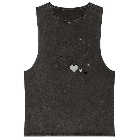 Dove of Peace with Heart and Olive Branch Mineral Wash Tank Tops