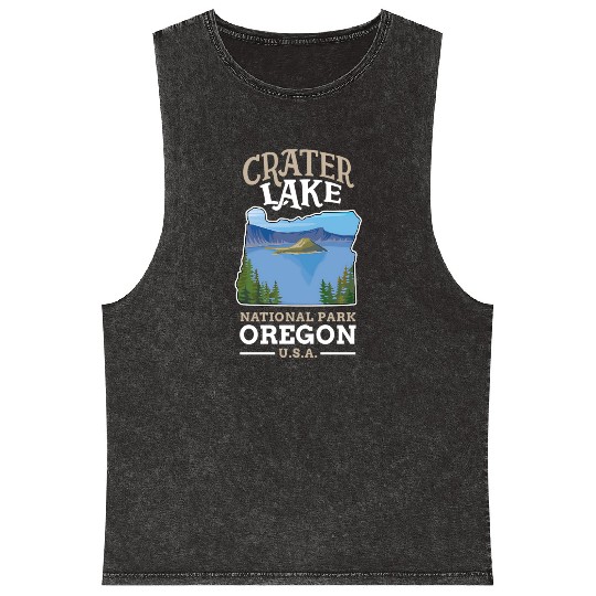 Crater Lake National Park US Oregon Mineral Wash Tank Tops